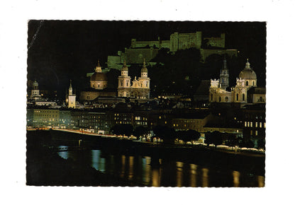 Ansichtskarte Salzburg bei Nacht / Österreich