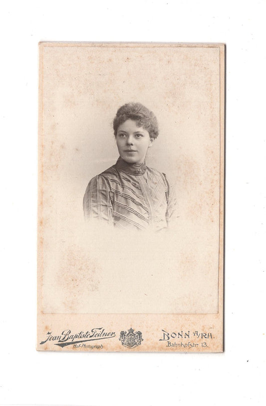 Fotografie Damenportrait - Bonn am Rhein um 1900 / CDV C1-14