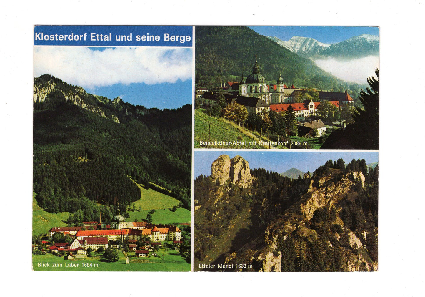 Ansichtskarte Klosterdorf Ettal und seine Berge / I1-62