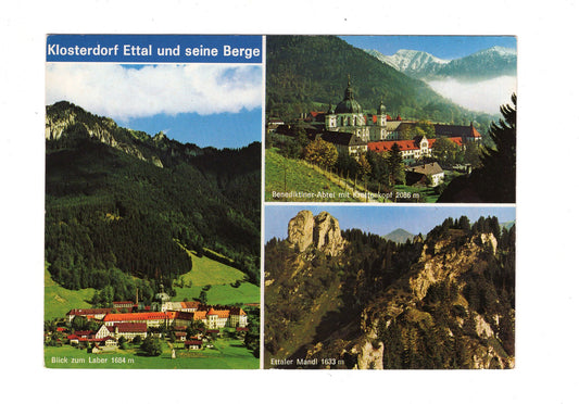 Ansichtskarte Klosterdorf Ettal und seine Berge / I1-62
