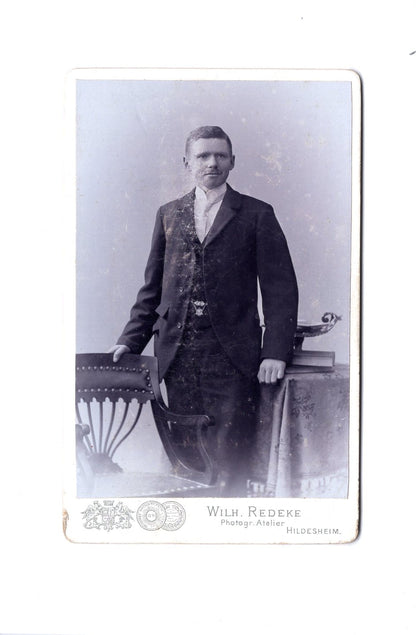 Fotografie Feiner Herr - Hildesheim um 1900