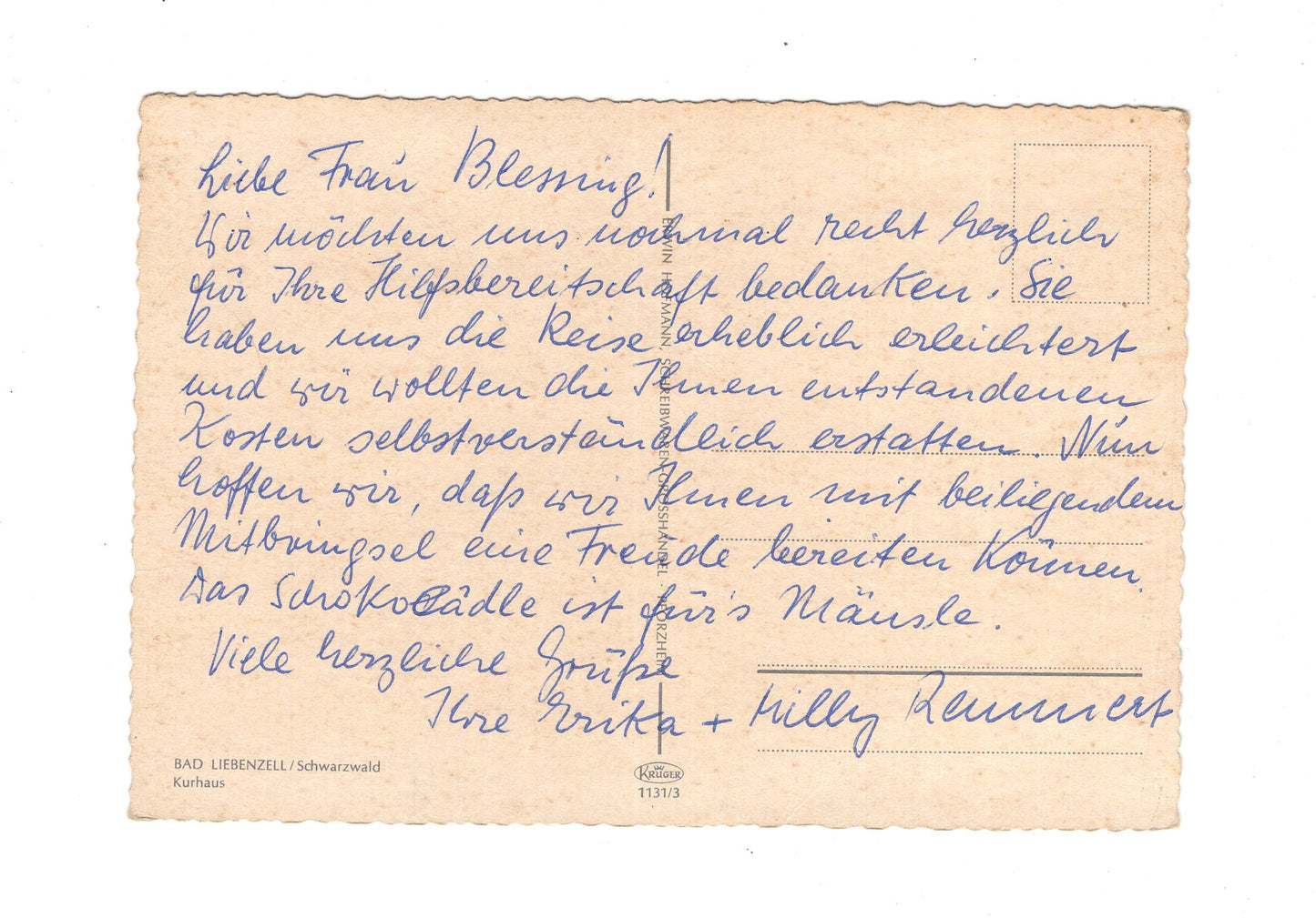 Ansichtskarte Bad Liebenzell im Schwarzwald / Kurhaus