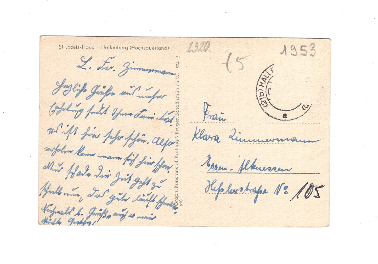 Ansichtskarte Hallenberg / Hochsauerland / St. Josefs-Haus