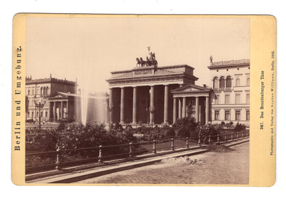 Fotografie Berlin / Brandenburger Tor - 1885 / CAB V-20