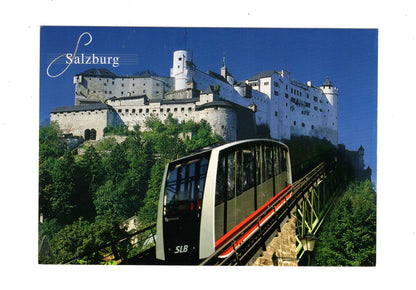 Ansichtskarte Salzburg / Festung Hohensalzburg und Festungsbahn / Österreich