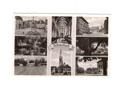 Ansichtskarte Schwabach / Marktplatz +++