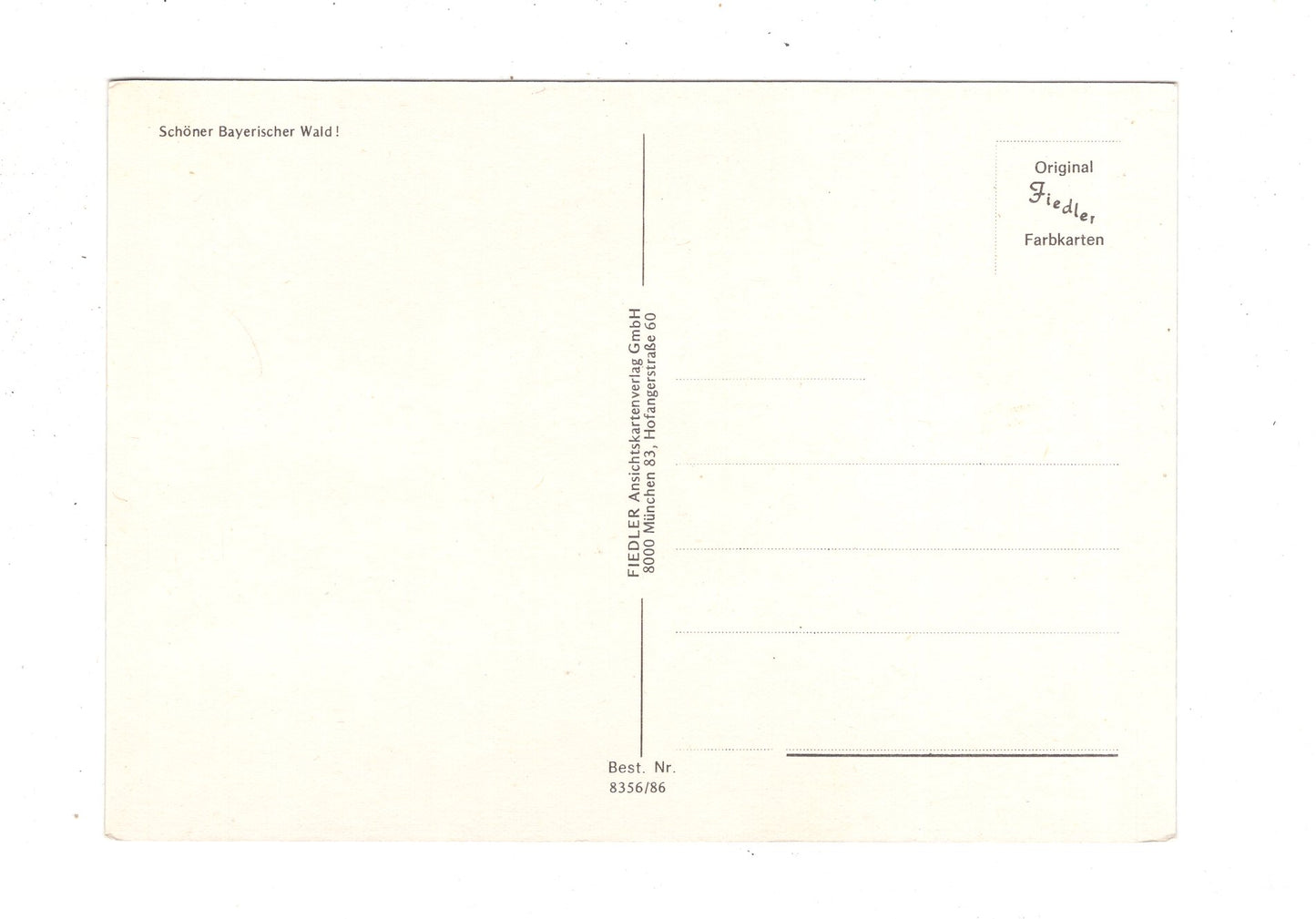 Ansichtskarte Bayerischer Wald / Pröller- Arber +++ / K1-51