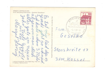 Ansichtskarte Breuberg / Odenwald / Stadtteil Sandbach / Ernst-Ludwig-Klinik