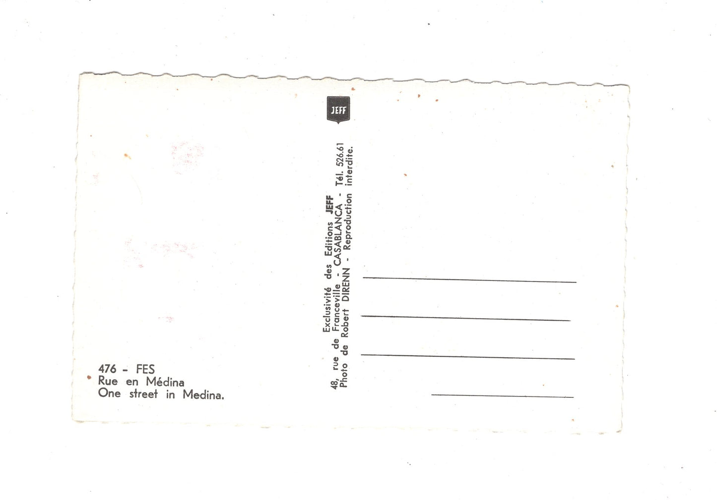 Ansichtskarte Fes / Rue en Medina / Marokko