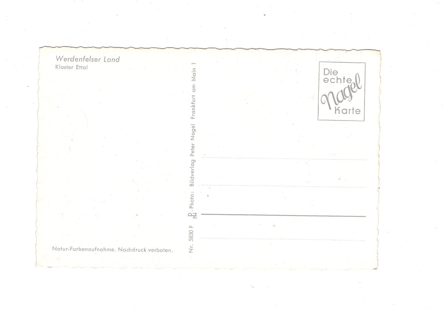 Ansichtskarte Werdenfelser Land / Kloster Ettal / I1-62