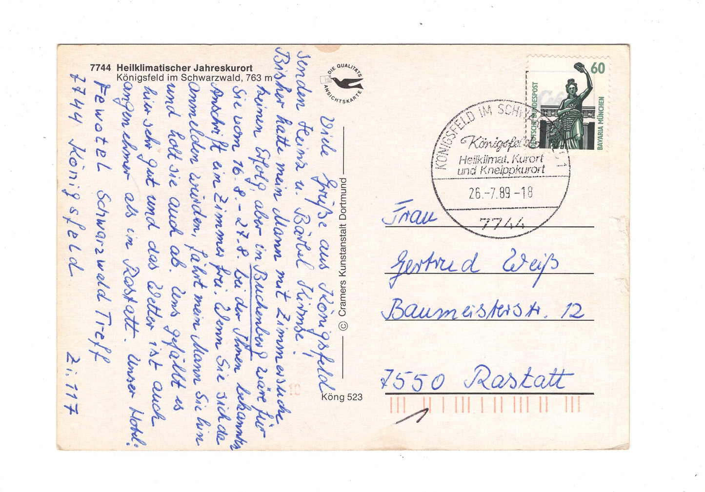 Ansichtskarte Königsfeld im Schwarzwald / G1-67