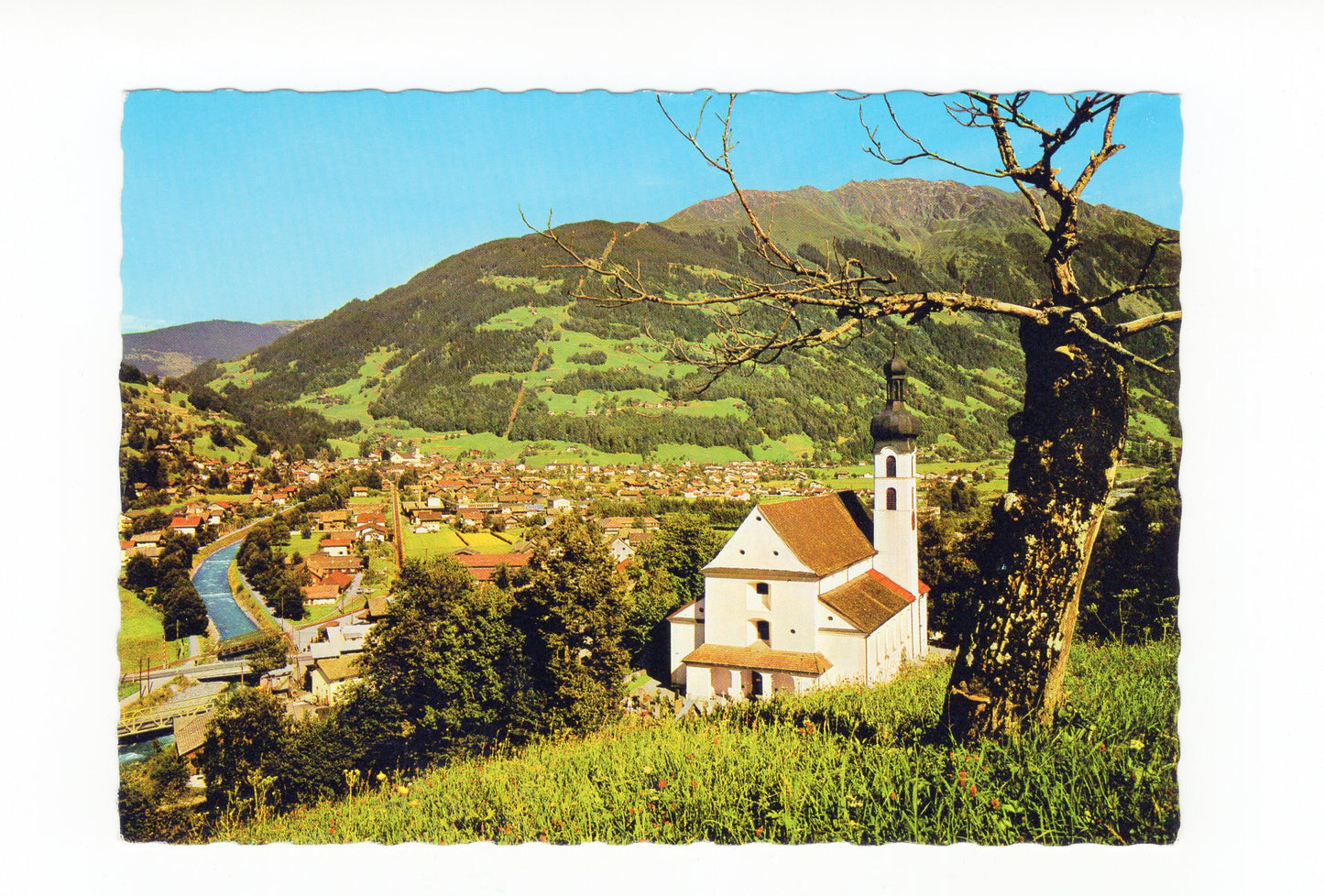 Ansichtskarte Blick von Tschagguns auf Schruns / Vorarlberg / Österreich