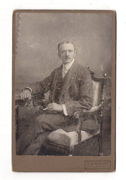 Fotografie Feiner Herr mit Widmung - Tulln 1915