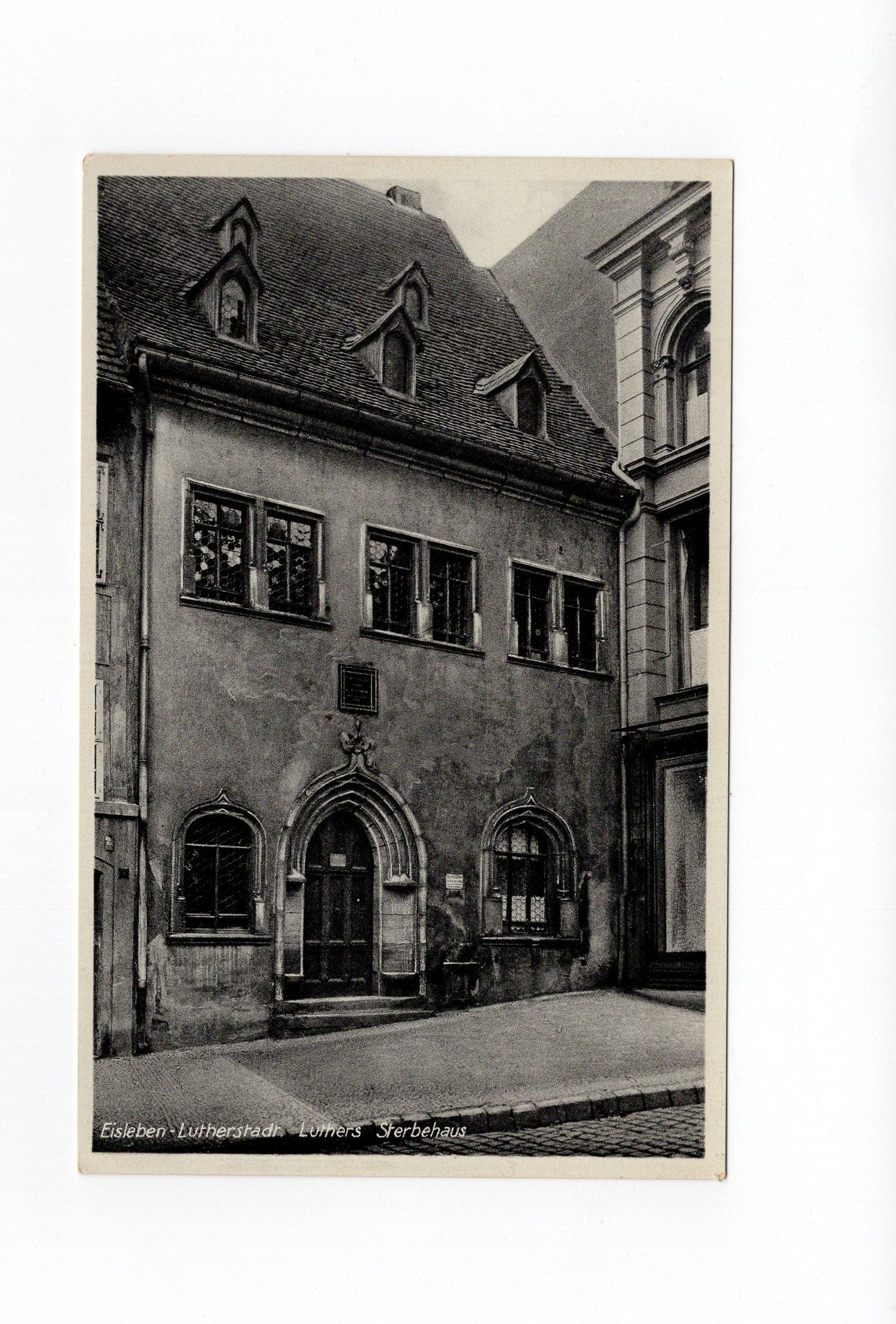 Ansichtskarte Lutherstadt Eisleben / Luthers Sterbehaus