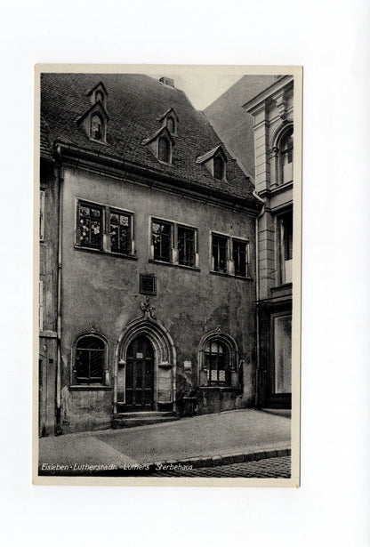 Ansichtskarte Lutherstadt Eisleben / Luthers Sterbehaus