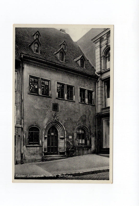 Ansichtskarte Lutherstadt Eisleben / Luthers Sterbehaus