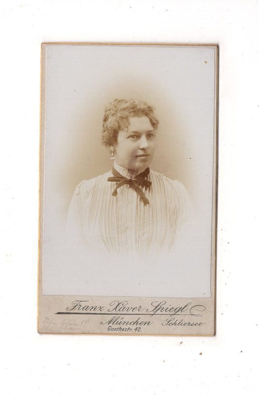 Fotografie Damenportrait - München / Schliersee um 1900