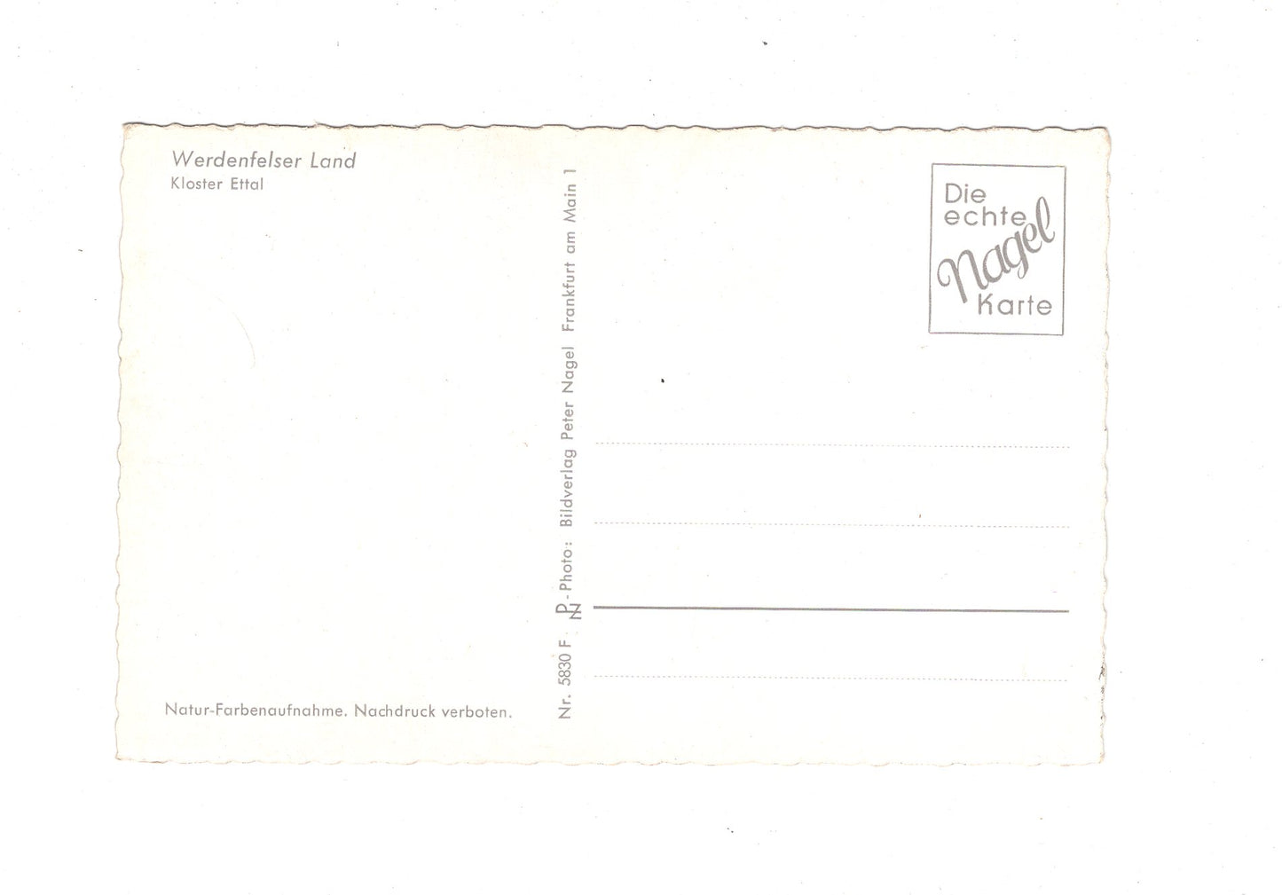 Ansichtskarte Werdenfelser Land / Kloster Ettal / I1-62