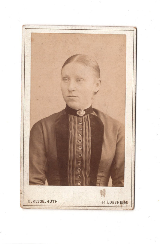Fotografie Damenportrait - Hildesheim 1880er / CDV C1-14