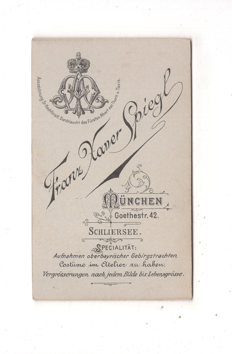Fotografie Damenportrait - München / Schliersee um 1900