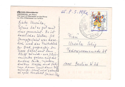 Ansichtskarte Oberwesel am Rhein / H1-64