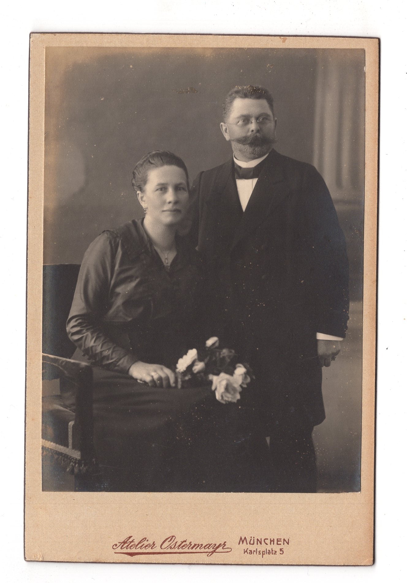 Fotografie Feines Paar - München 1910er / CAB X-23