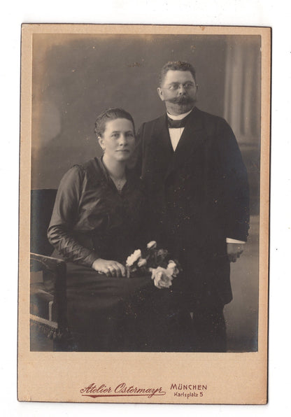 Fotografie Feines Paar - München 1910er / CAB X-23