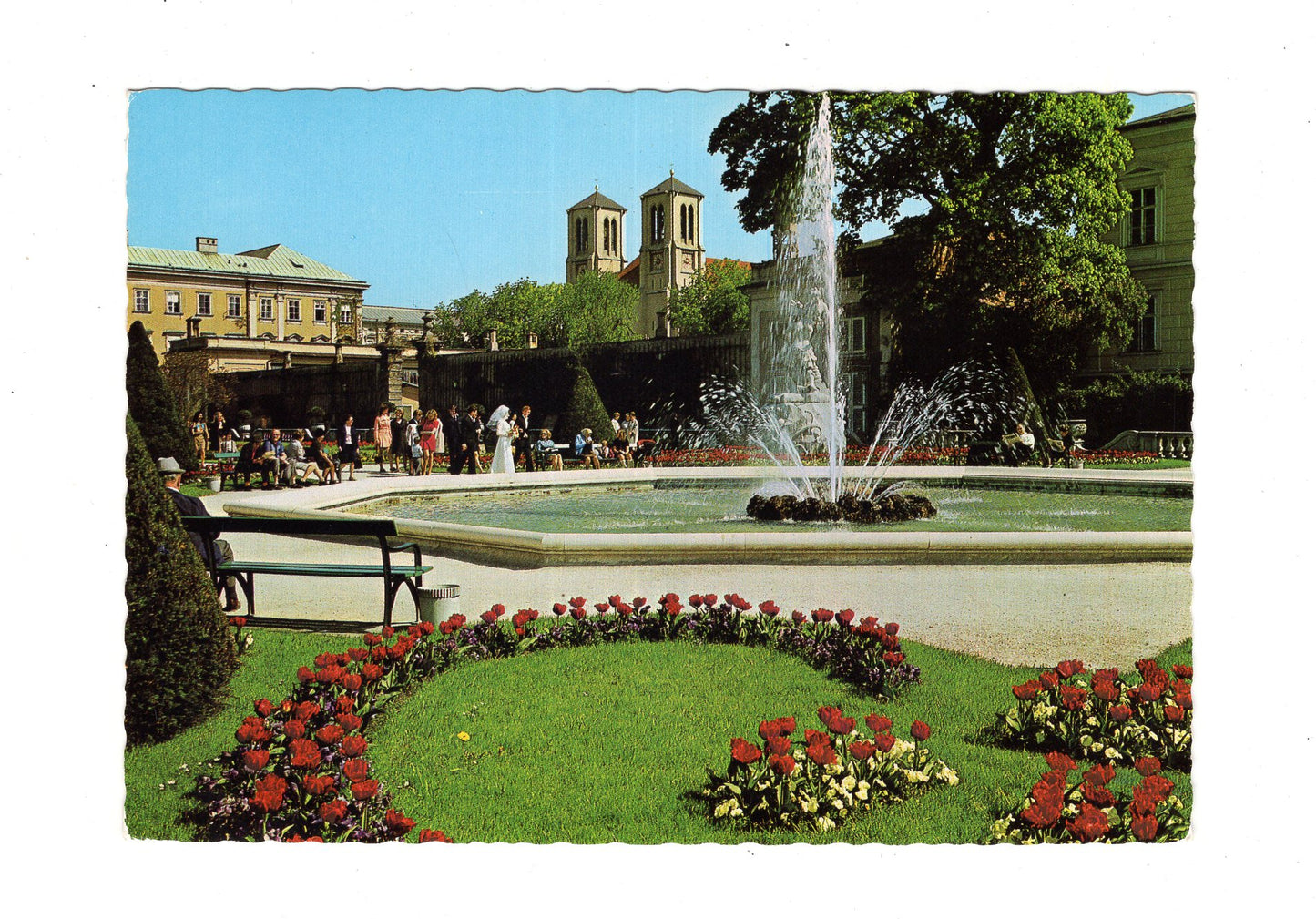 Ansichtskarte Salzburg / Mirabellengarten / Österreich
