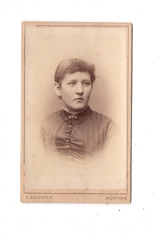 Fotografie Damenportrait - München um 1880