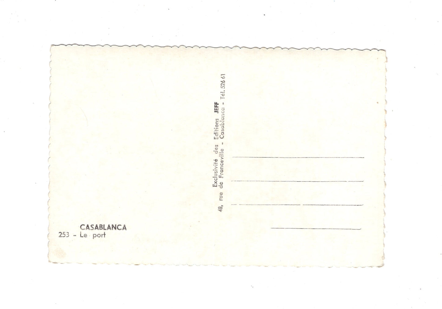 Ansichtskarte Casablanca / Hafen / Marokko