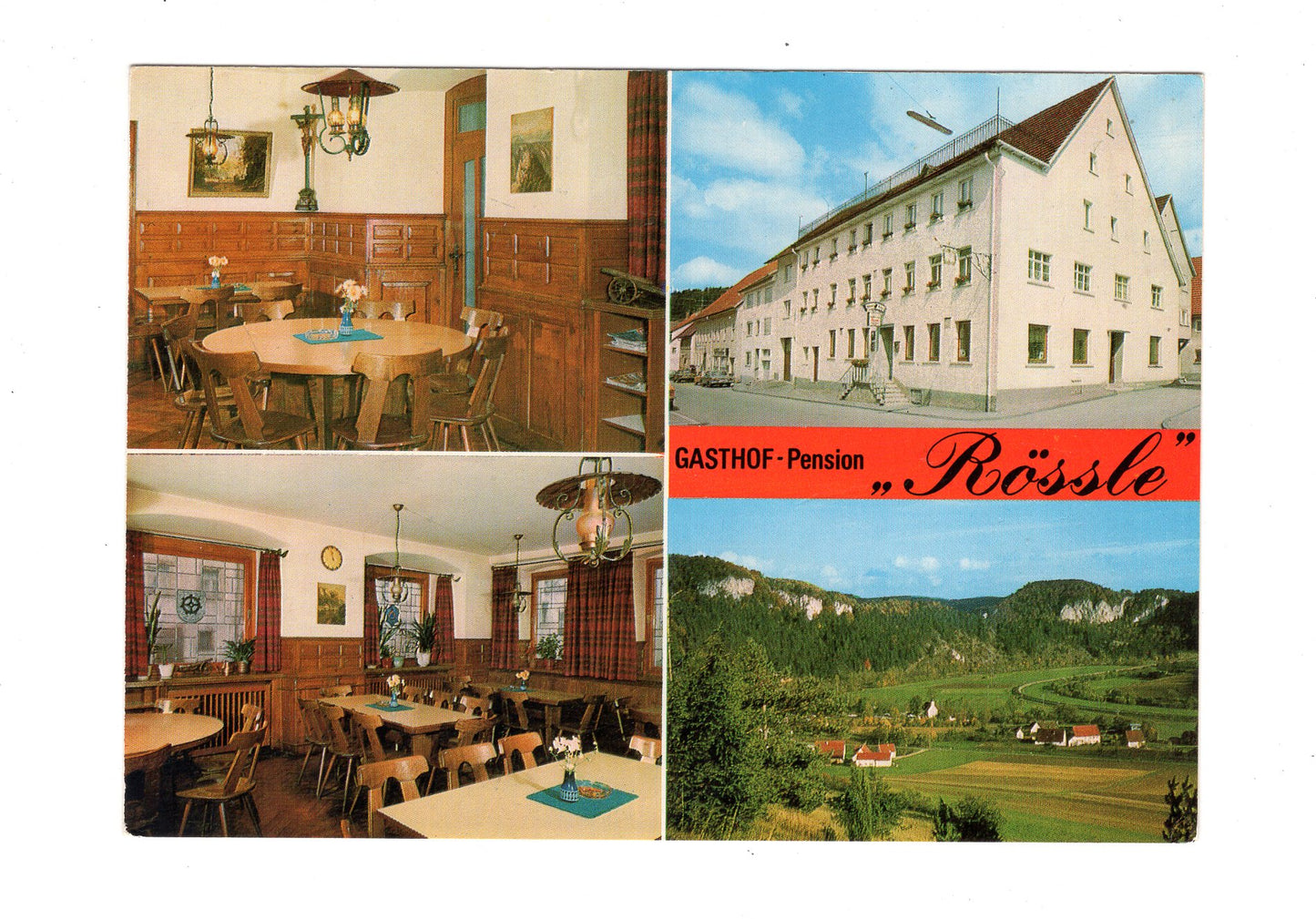 Ansichtskarte Gasthof-Pension Rössle / Mühlheim im Donautal