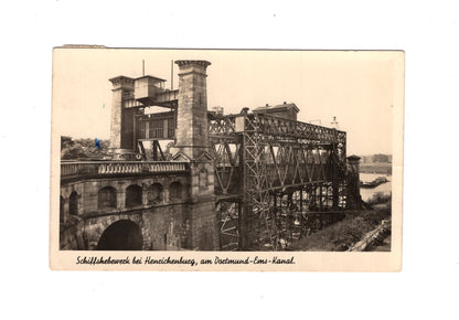 Ansichtskarte Schiffshebewerk bei Henrichenburg am Dortmund-Ems-Kanal