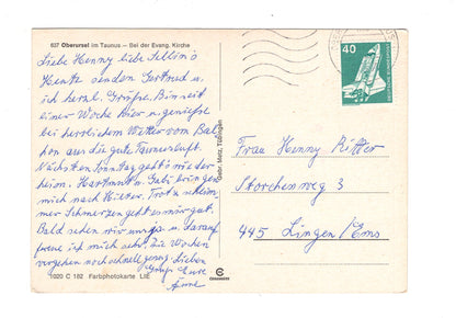 Ansichtskarte Oberursel im Taunus / Bei der Evang. Kirche / H1-64