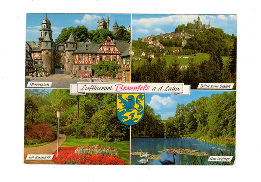 Ansichtskarte Braunfels an der Lahn / Blick zum Schloss +++