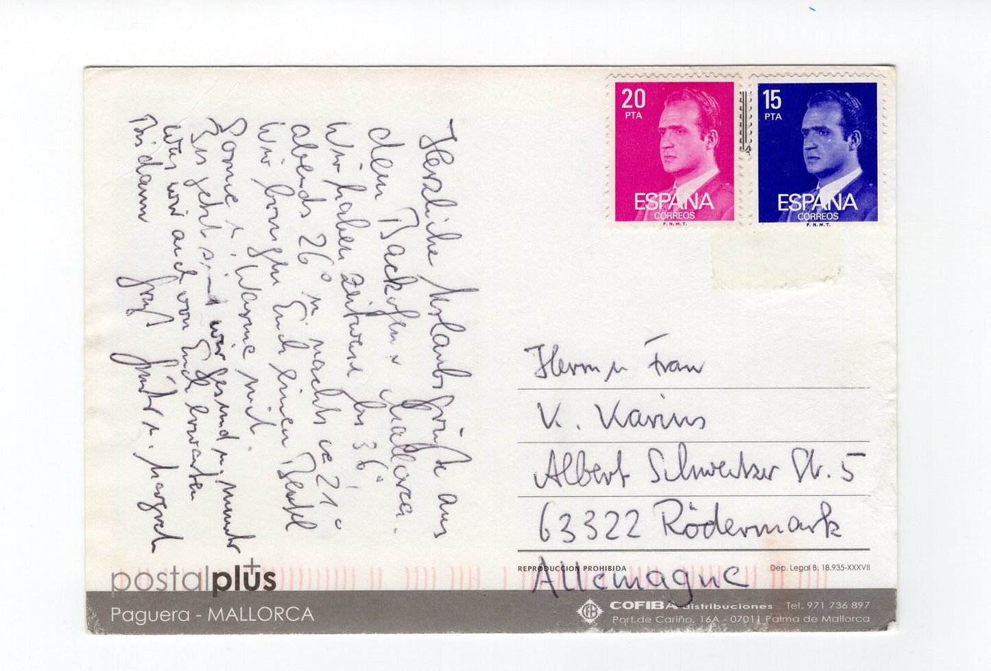 Ansichtskarte Mallorca / Paguera / Spanien