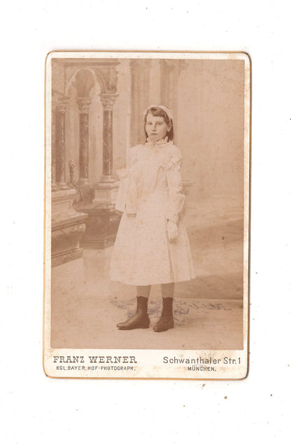 Fotografie Feines junges Mädchen - München 1890er