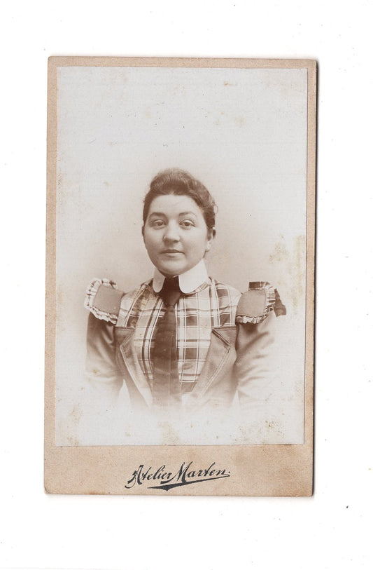 Fotografie Damenportrait - Bockenem / Seesen / Bad Grund um 1900 / CDV C1-14