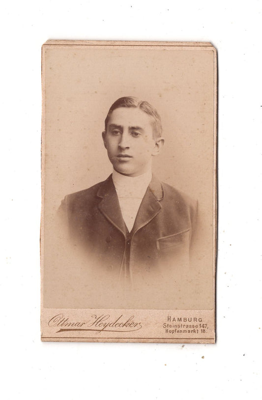 Fotografie Herrenportrait / benannt - Hamburg 1880er