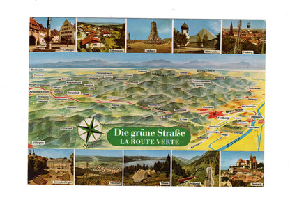 Ansichtskarte Die grüne Straße / La Route Verte
