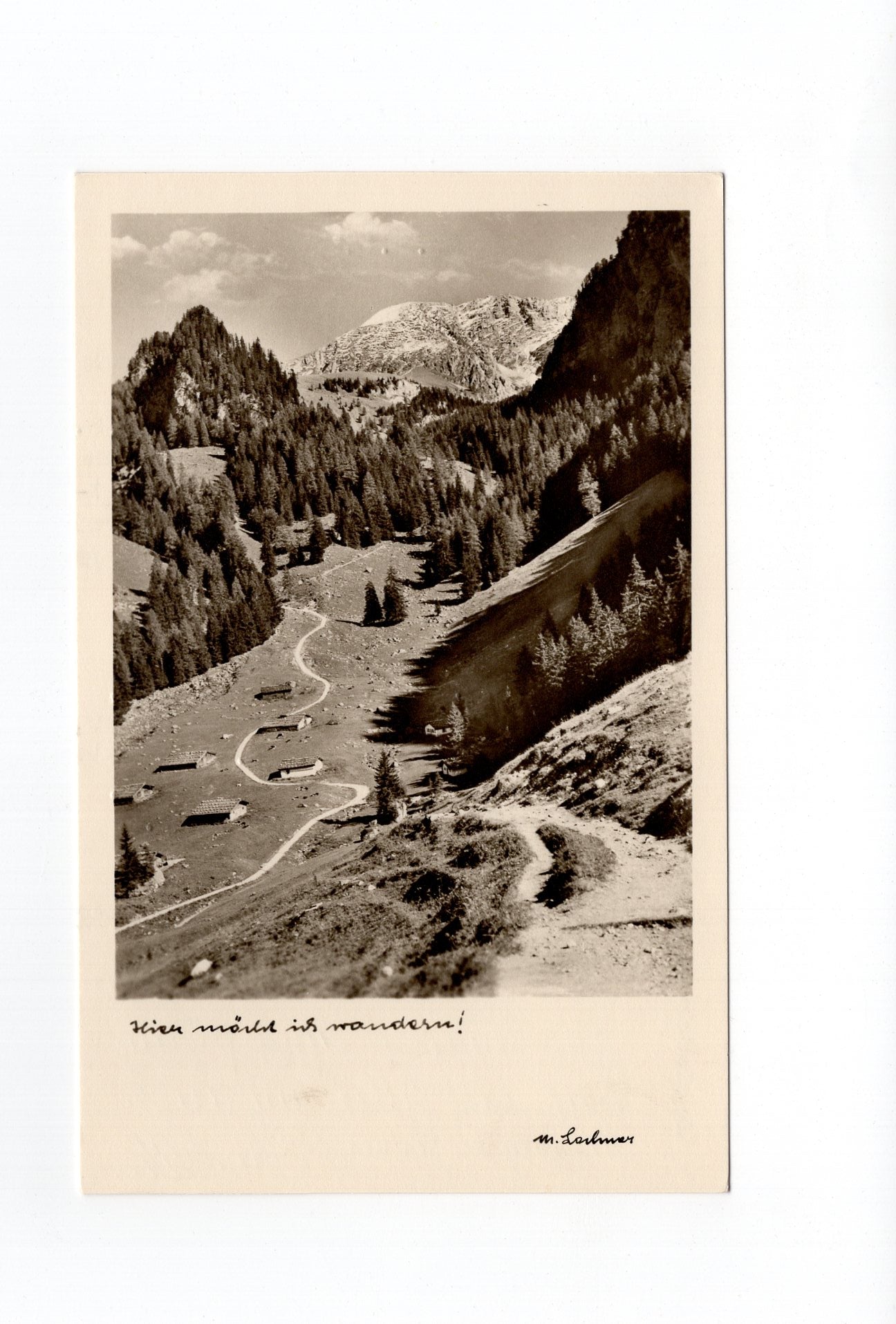 Ansichtskarte Königsbachalm mit Schneibstein / Österreich