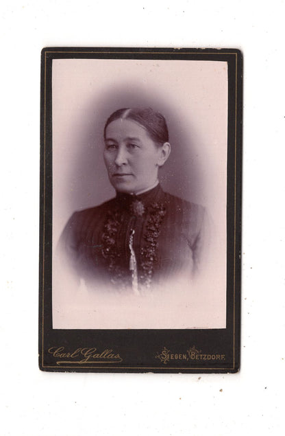 Fotografie Damenportrait - Siegen / Betzdorf 1880er