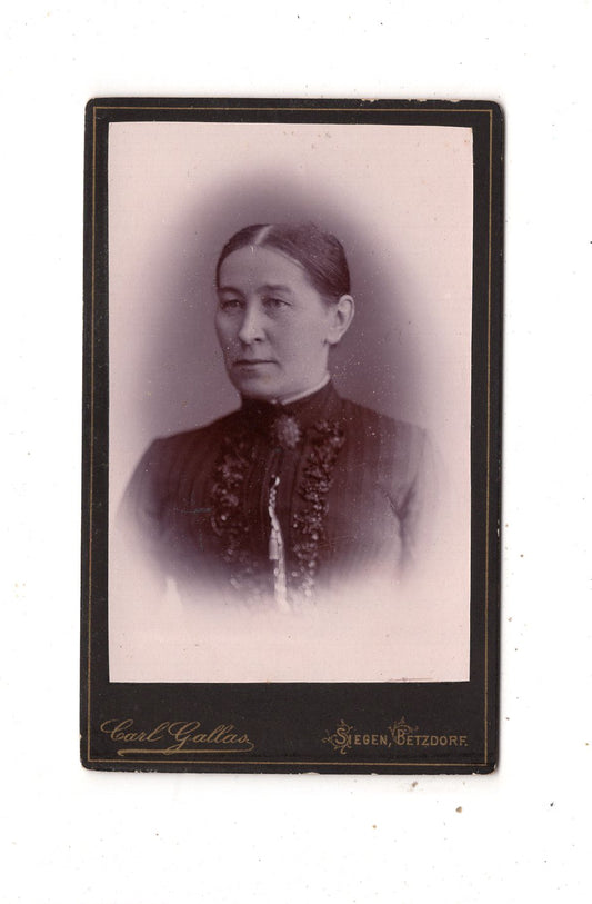 Fotografie Damenportrait - Siegen / Betzdorf 1880er