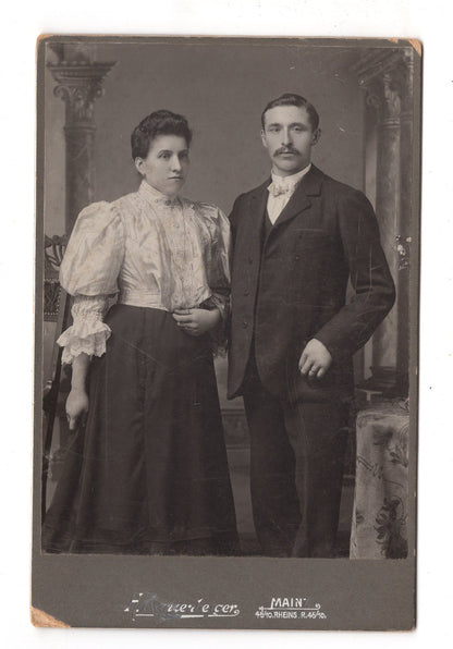Fotografie Feines Paar - Mainz 1900er / CAB X-23
