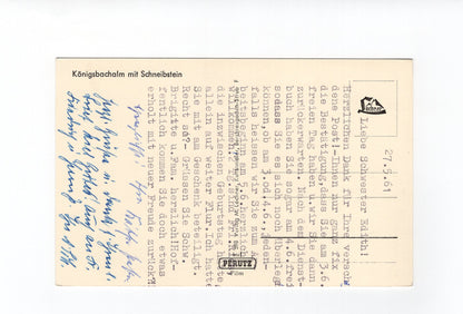 Ansichtskarte Königsbachalm mit Schneibstein / Österreich