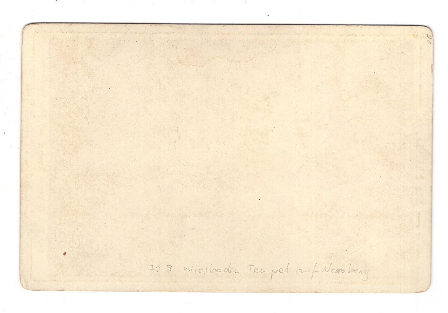 Fotografie Wiesbaden / Tempel auf dem Neroberg - 1890er / CAB V-21