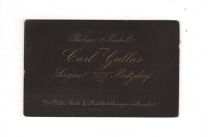 Fotografie Damenportrait - Siegen / Betzdorf 1880er