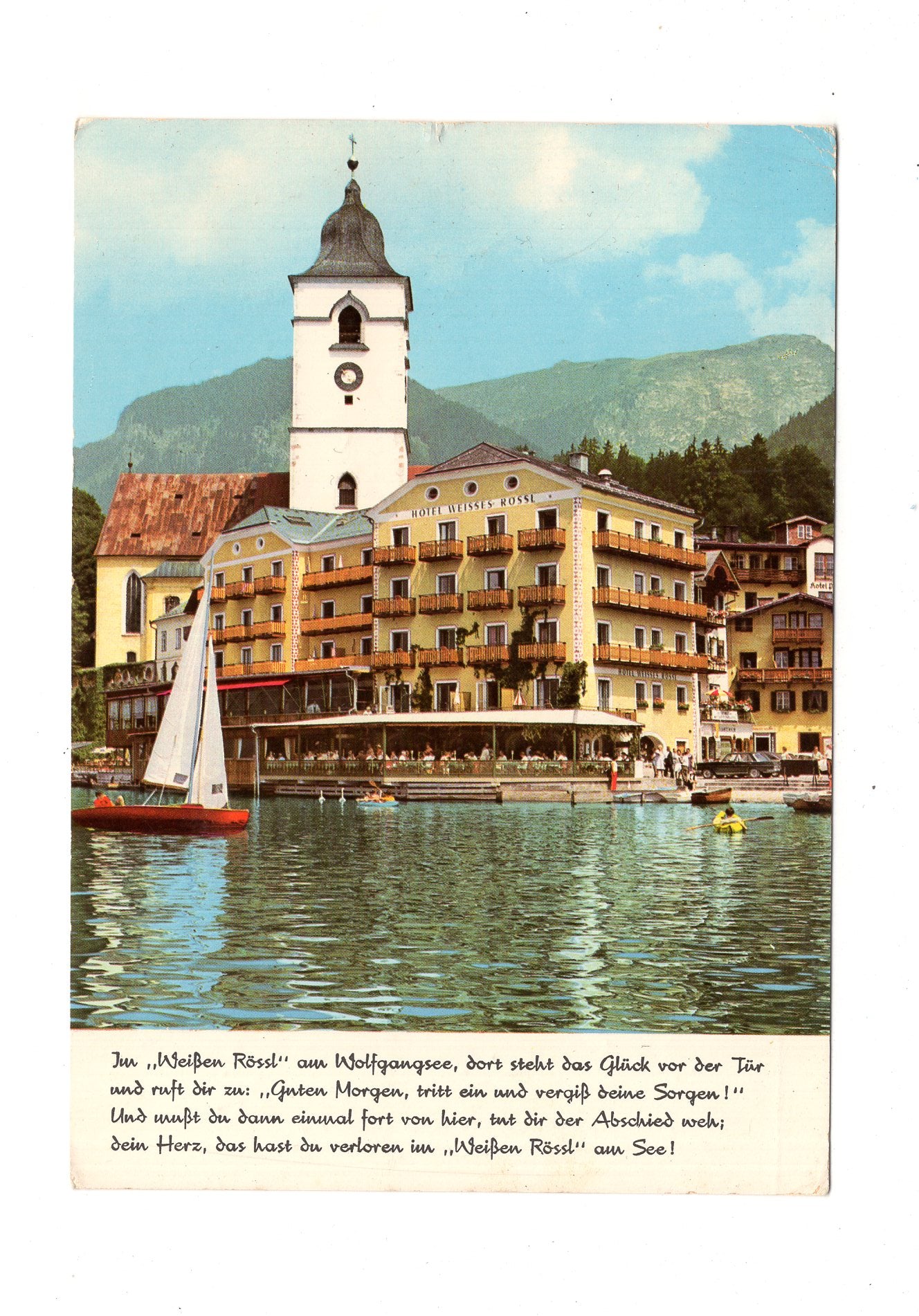 Ansichtskarte St. Wolfgang am Wolfgangsee / Hotel Weißes Rössl / Österreich