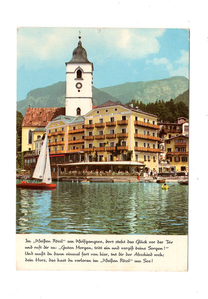 Ansichtskarte St. Wolfgang am Wolfgangsee / Hotel Weißes Rössl / Österreich