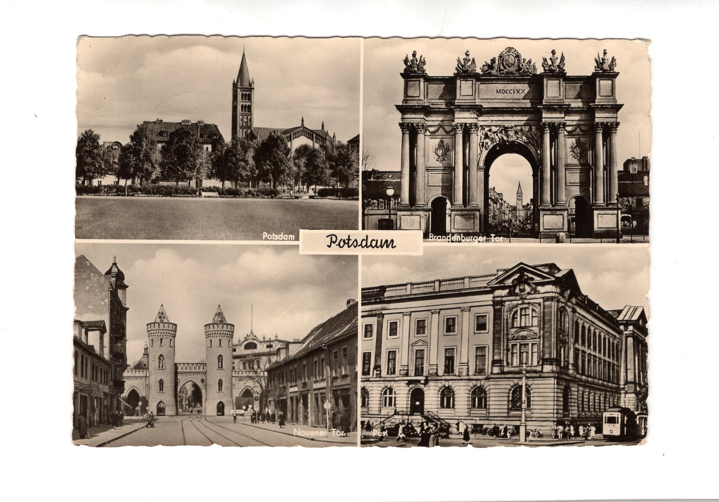 Ansichtskarte Potsdam / Brandenburger Tor / Post +++