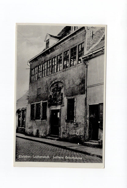 Ansichtskarte Lutherstadt Eisleben / Luthers Geburtshaus